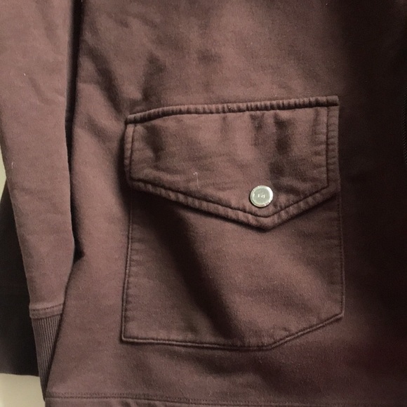 L-RL Ralph Lauren Active, dark brown zip up cotton lightweight jacket size XL - Picture 12 of 13